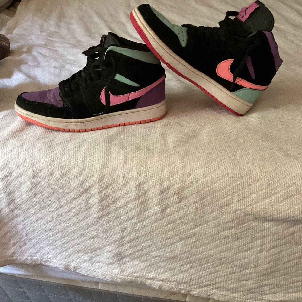 Nike Air Jordan 1 Mid GS "Candy" sneaker.